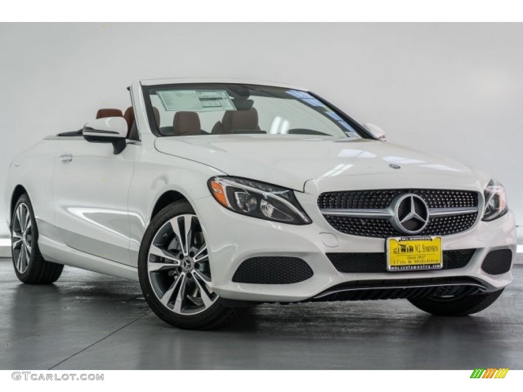 Polar White 2017 Mercedes-Benz C 300 Cabriolet Exterior Photo #118421824