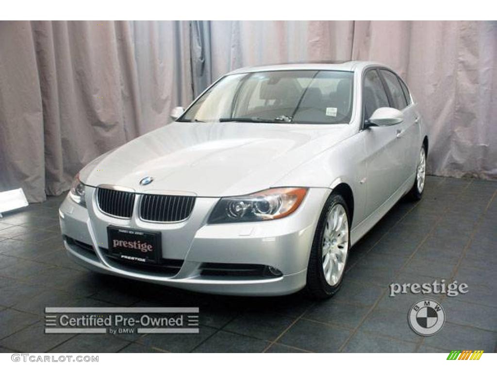 2006 3 Series 330xi Sedan - Titanium Silver Metallic / Black photo #1