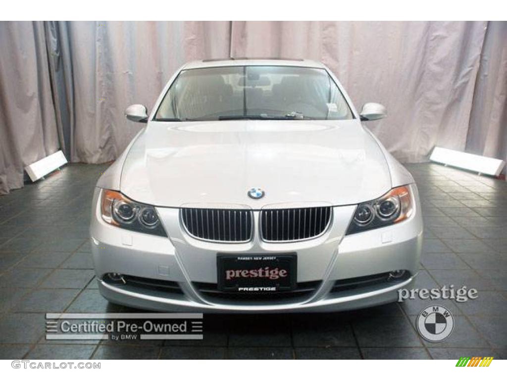 2006 3 Series 330xi Sedan - Titanium Silver Metallic / Black photo #6