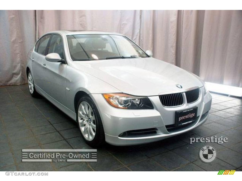 2006 3 Series 330xi Sedan - Titanium Silver Metallic / Black photo #7