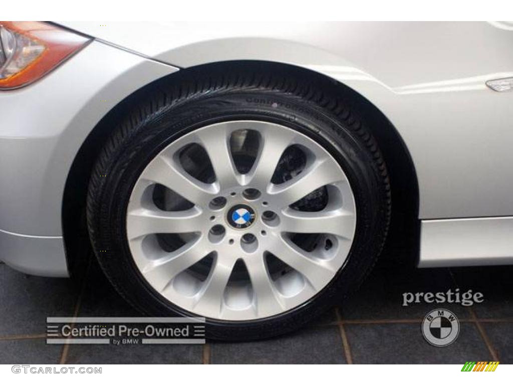 2006 3 Series 330xi Sedan - Titanium Silver Metallic / Black photo #8