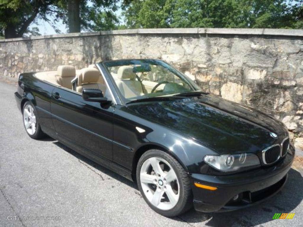 2006 3 Series 325i Convertible - Jet Black / Sand photo #1