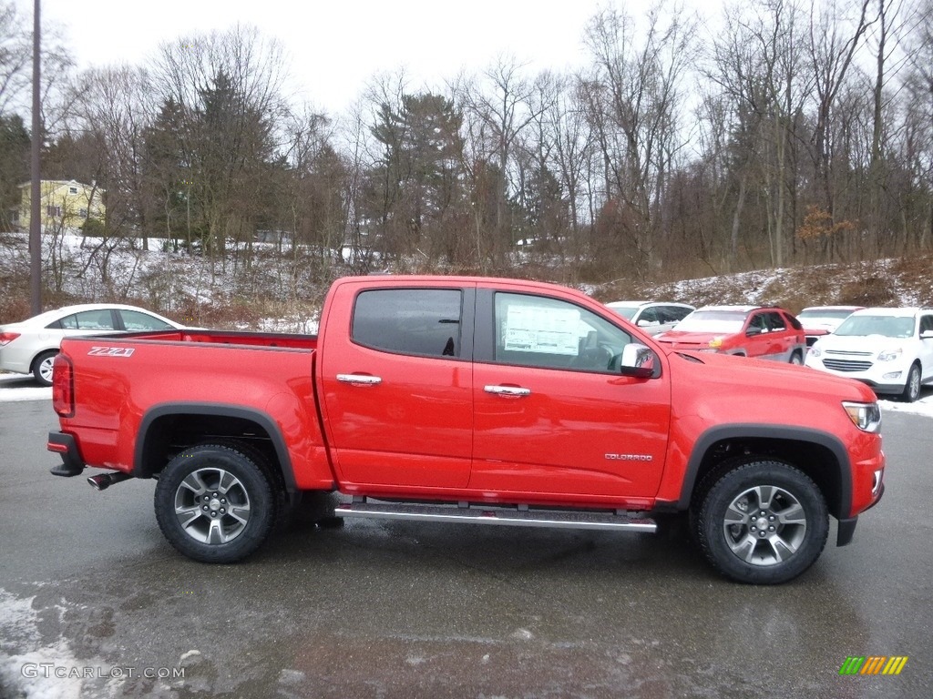 2017 Colorado Z71 Crew Cab 4x4 - Red Hot / Jet Black photo #4