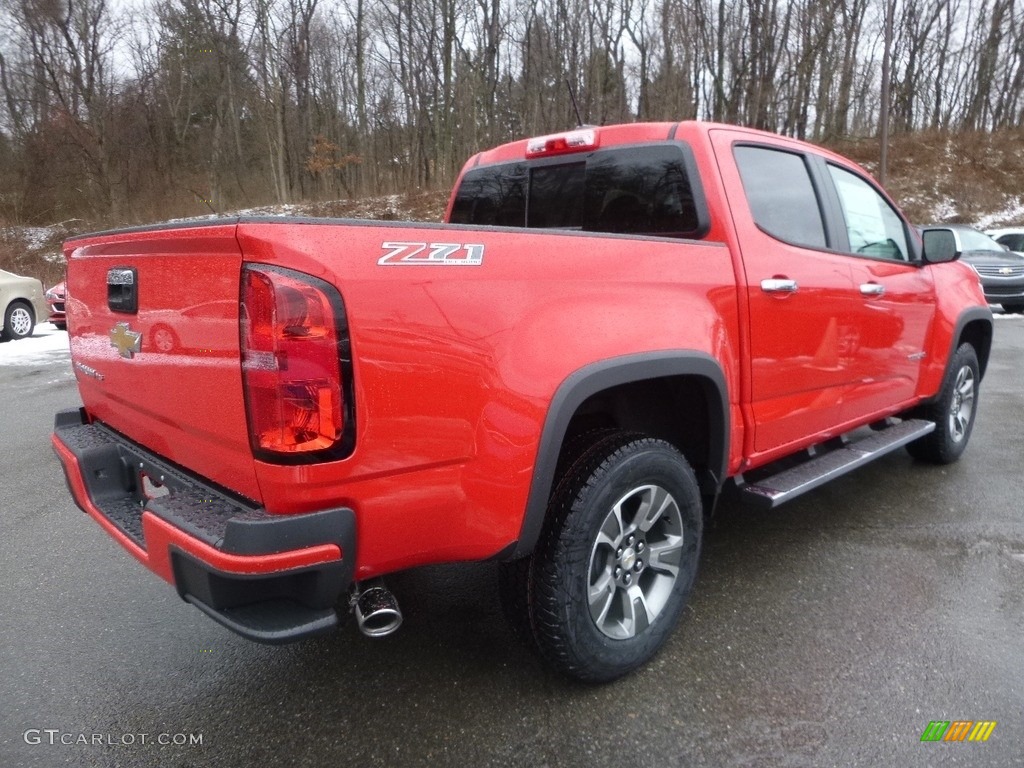 2017 Colorado Z71 Crew Cab 4x4 - Red Hot / Jet Black photo #5