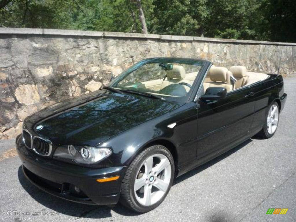 2006 3 Series 325i Convertible - Jet Black / Sand photo #4