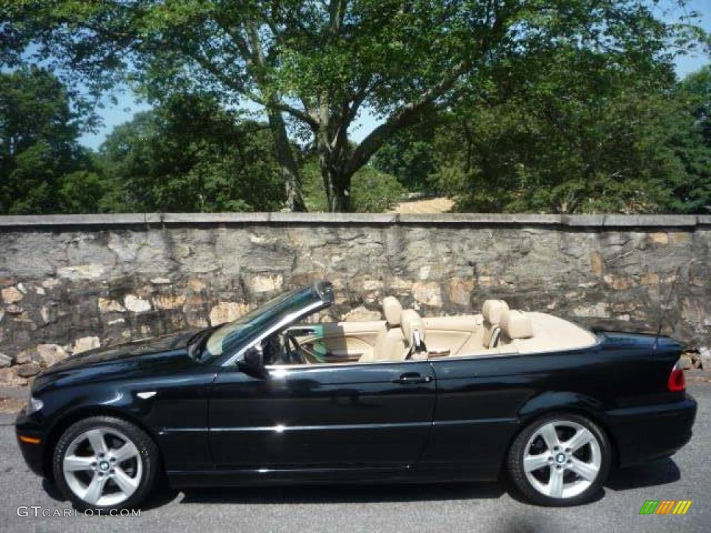 2006 3 Series 325i Convertible - Jet Black / Sand photo #5
