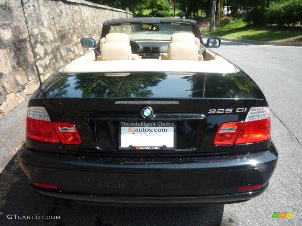 2006 3 Series 325i Convertible - Jet Black / Sand photo #6