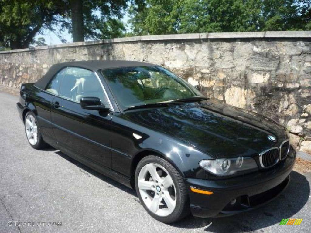 2006 3 Series 325i Convertible - Jet Black / Sand photo #10