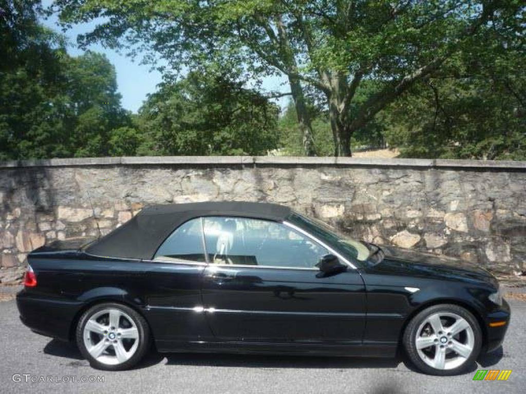 2006 3 Series 325i Convertible - Jet Black / Sand photo #11