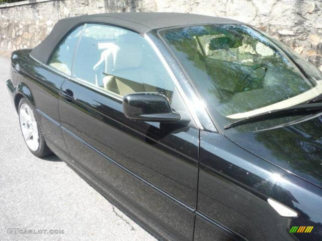 2006 3 Series 325i Convertible - Jet Black / Sand photo #12