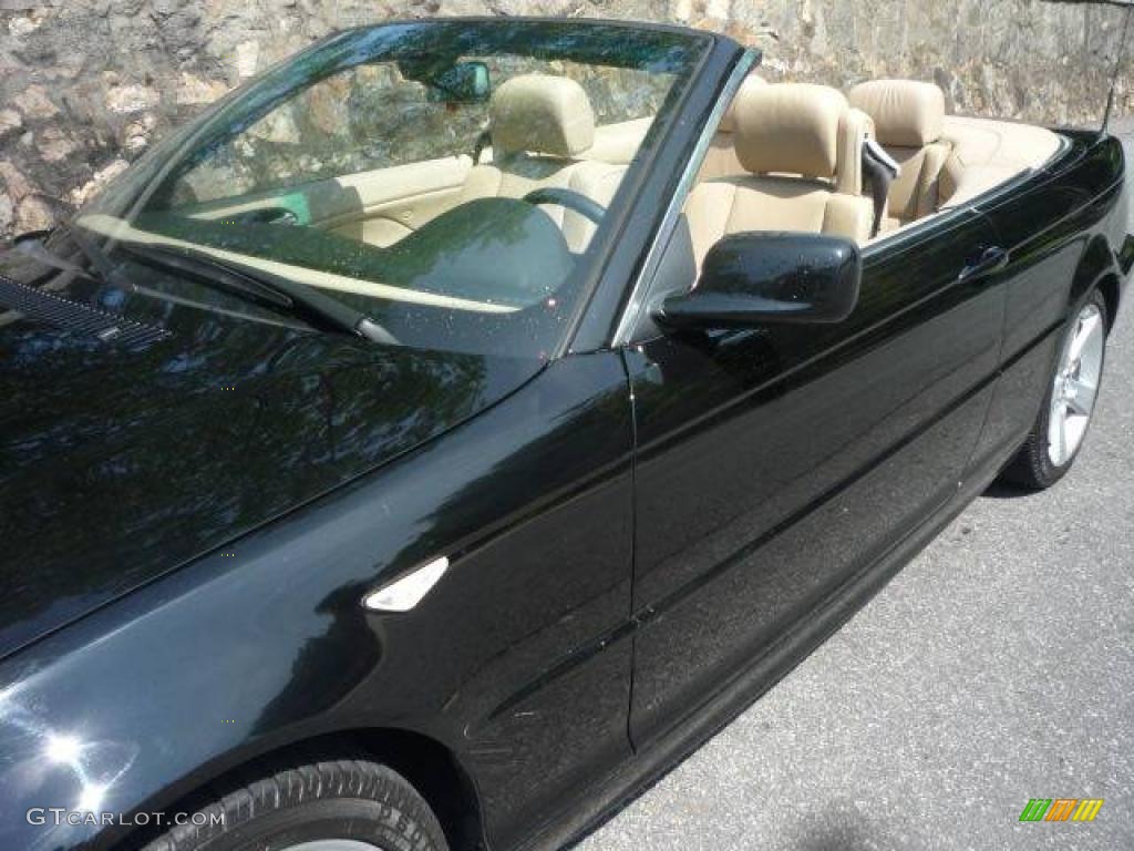 2006 3 Series 325i Convertible - Jet Black / Sand photo #13