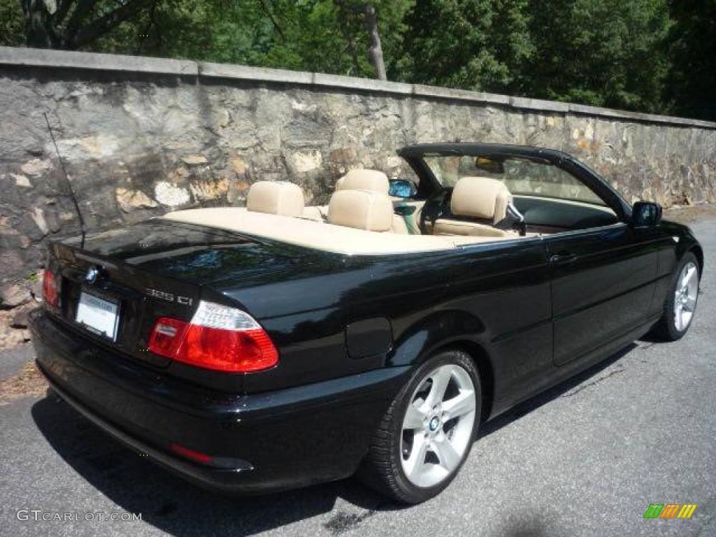 2006 3 Series 325i Convertible - Jet Black / Sand photo #16