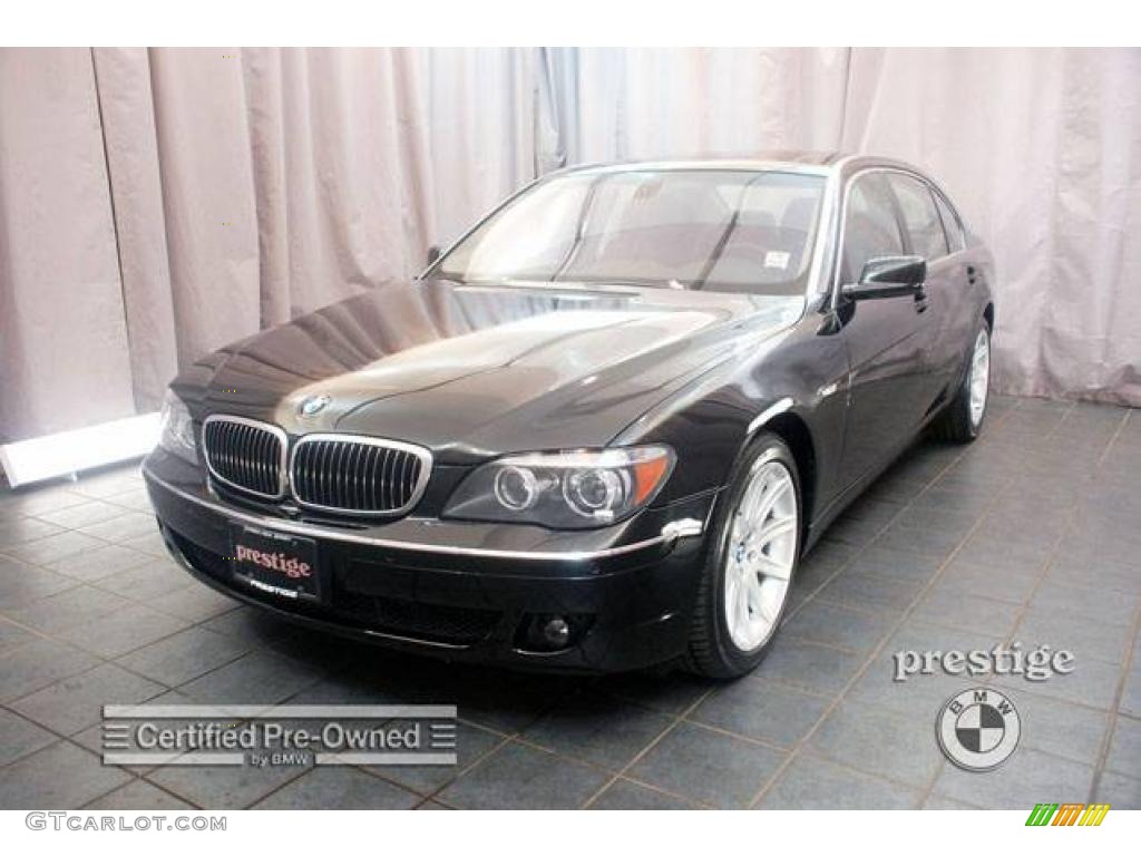 2006 7 Series 750Li Sedan - Jet Black / Black/Black photo #1