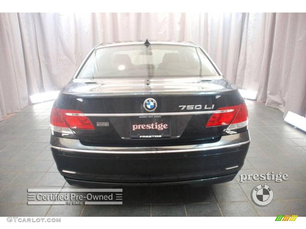 2006 7 Series 750Li Sedan - Jet Black / Black/Black photo #2