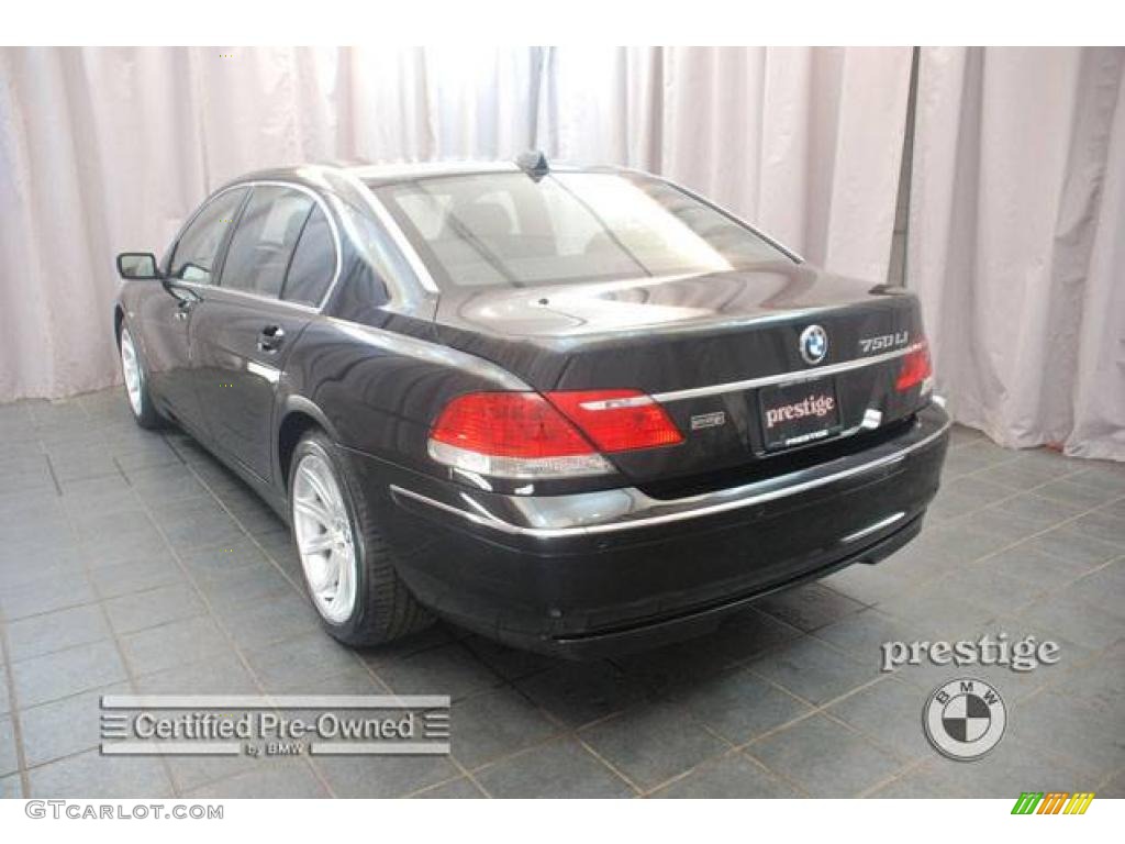 2006 7 Series 750Li Sedan - Jet Black / Black/Black photo #3