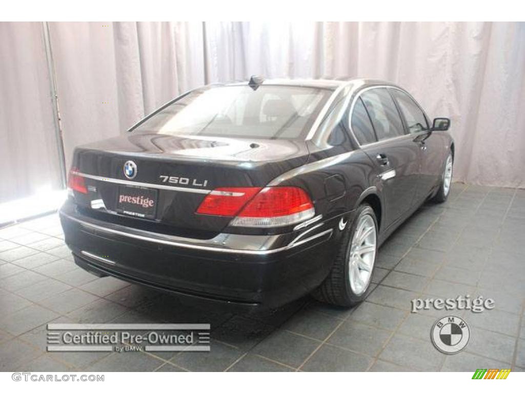 2006 7 Series 750Li Sedan - Jet Black / Black/Black photo #5