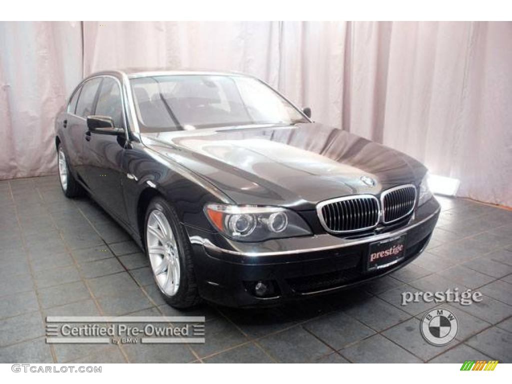 2006 7 Series 750Li Sedan - Jet Black / Black/Black photo #7