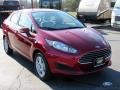 2017 Ruby Red Ford Fiesta SE Sedan  photo #7