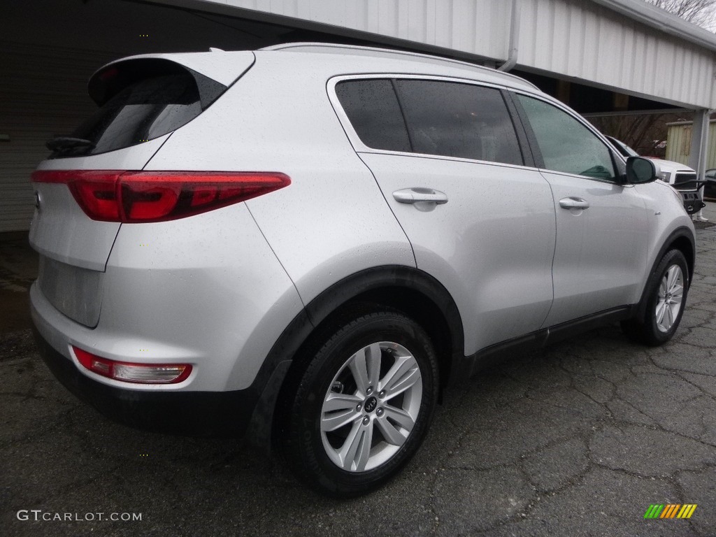 2017 Sportage LX AWD - Sparkling Silver / Black photo #2