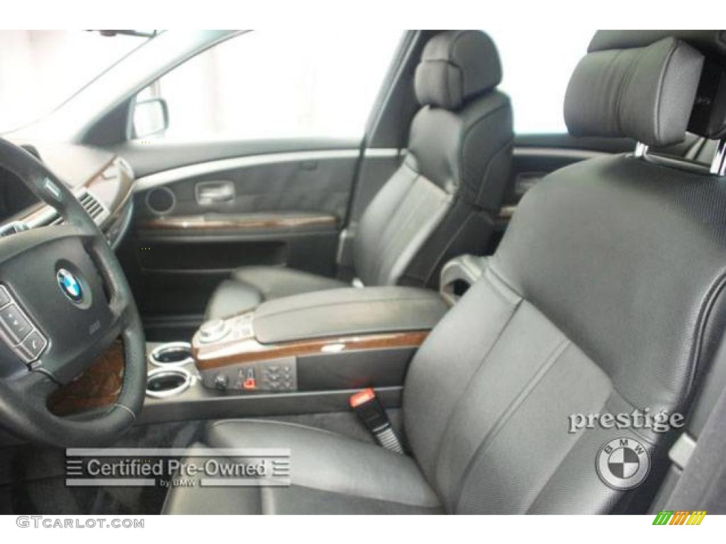 2006 7 Series 750Li Sedan - Jet Black / Black/Black photo #11