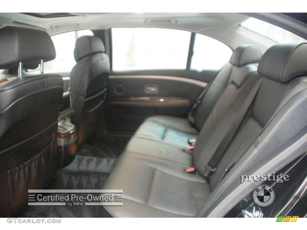 2006 7 Series 750Li Sedan - Jet Black / Black/Black photo #12