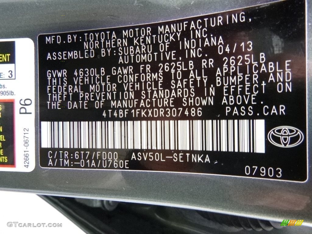 2013 Camry LE - Cypress Green Metallic / Ivory photo #25