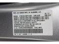  2017 Odyssey Touring Lunar Silver Metallic Color Code NH830M