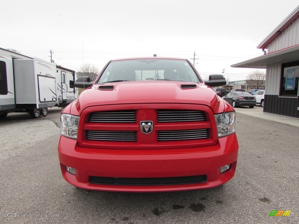 2012 Ram 1500 Sport Quad Cab 4x4 - Flame Red / Dark Slate Gray photo #5