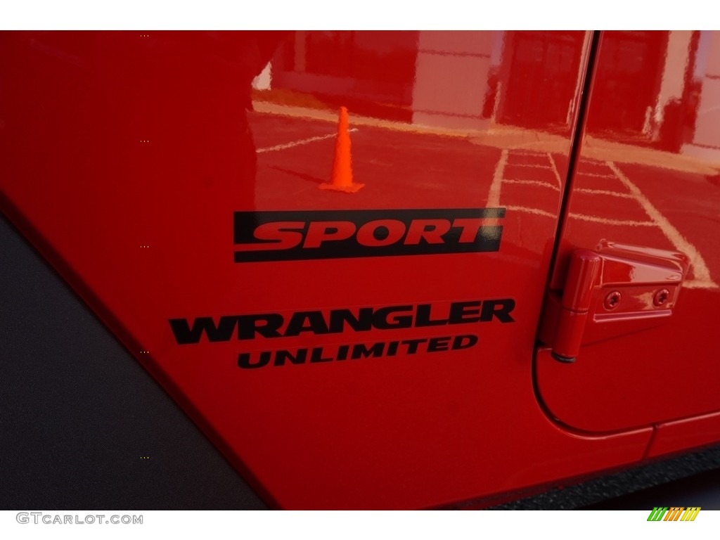 2017 Wrangler Unlimited Sport 4x4 - Firecracker Red / Black photo #13