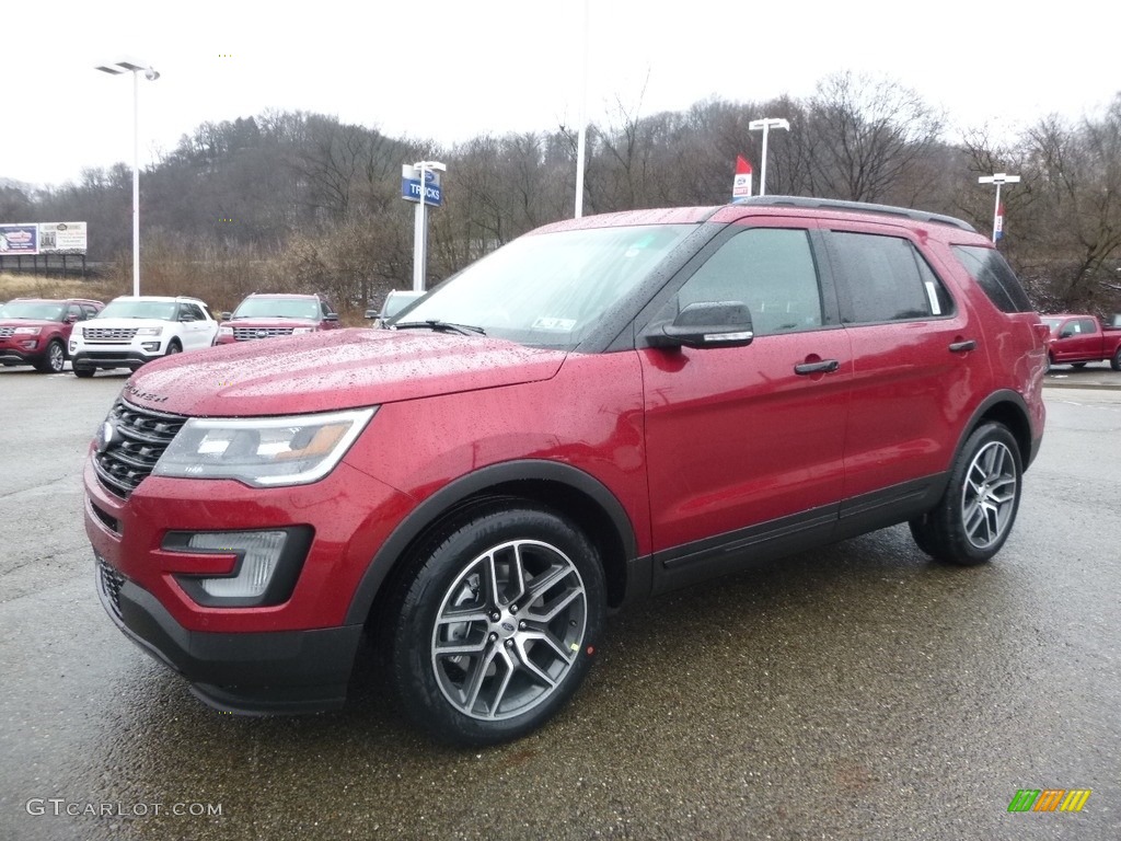 2017 Explorer Sport 4WD - Ruby Red / Ebony Black photo #6