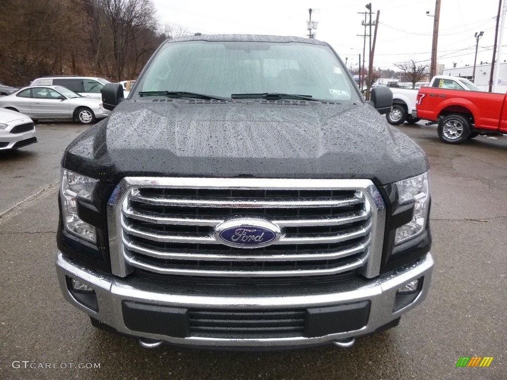 2017 F150 XLT SuperCab 4x4 - Shadow Black / Earth Gray photo #7