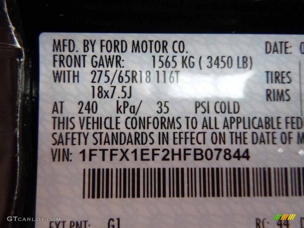 2017 F150 XLT SuperCab 4x4 - Shadow Black / Earth Gray photo #14