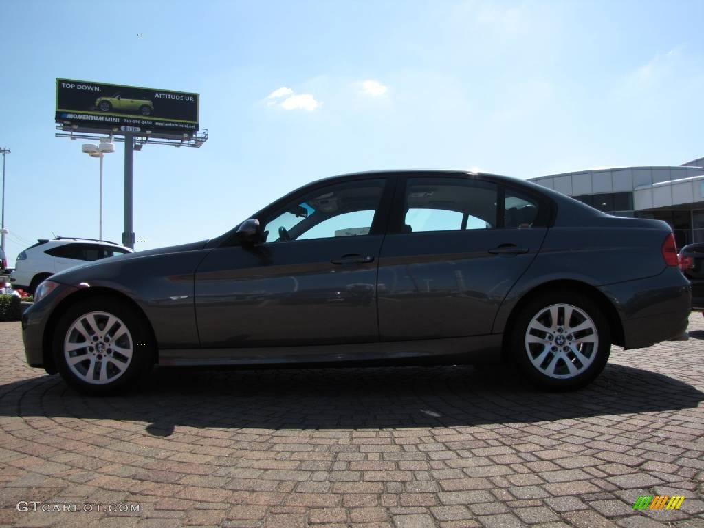 2007 3 Series 328i Sedan - Sparkling Graphite Metallic / Black photo #2