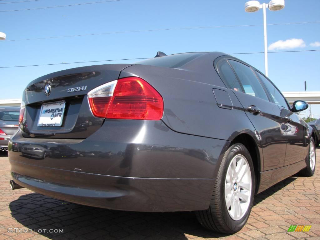 2007 3 Series 328i Sedan - Sparkling Graphite Metallic / Black photo #5