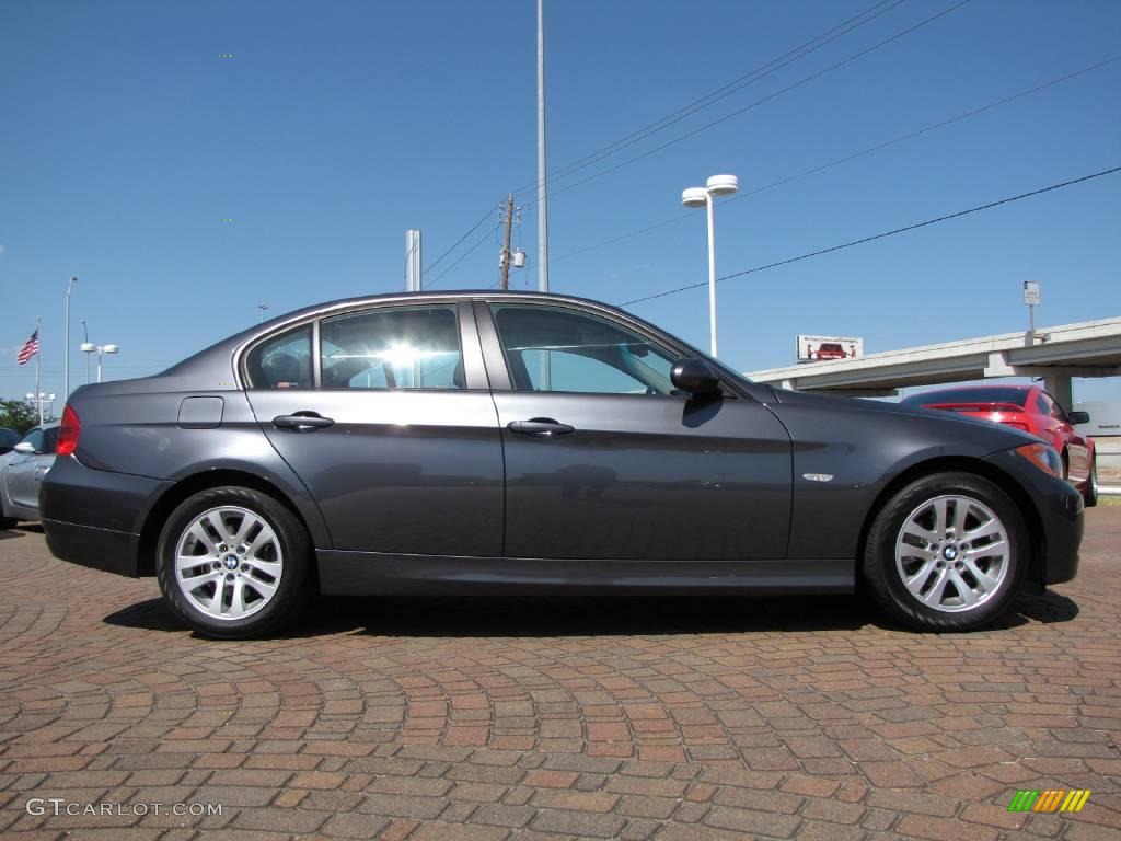 2007 3 Series 328i Sedan - Sparkling Graphite Metallic / Black photo #6