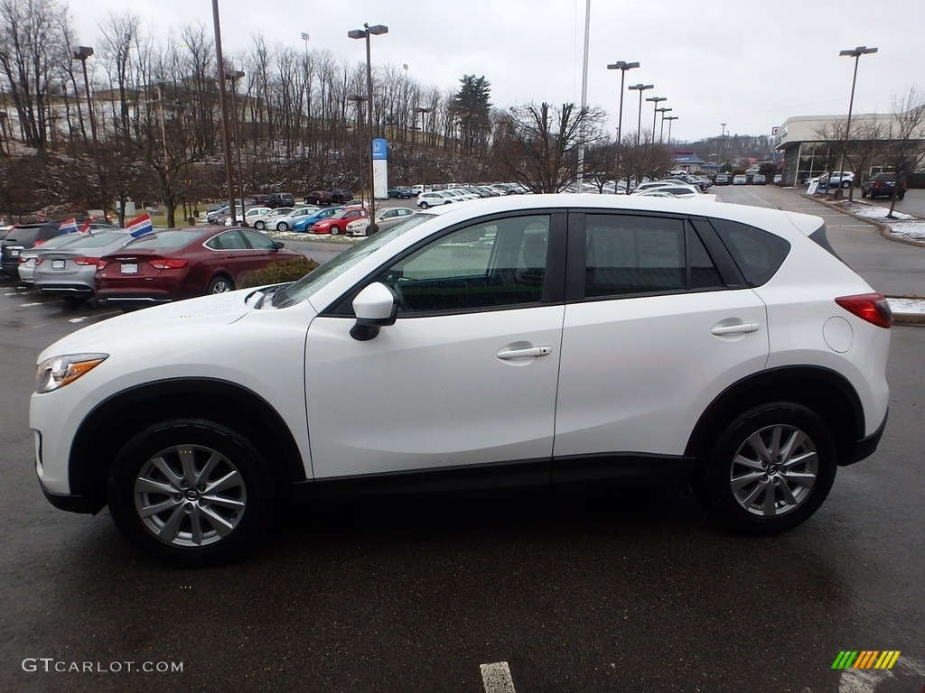 2014 CX-5 Touring AWD - Crystal White Pearl Mica / Black photo #5