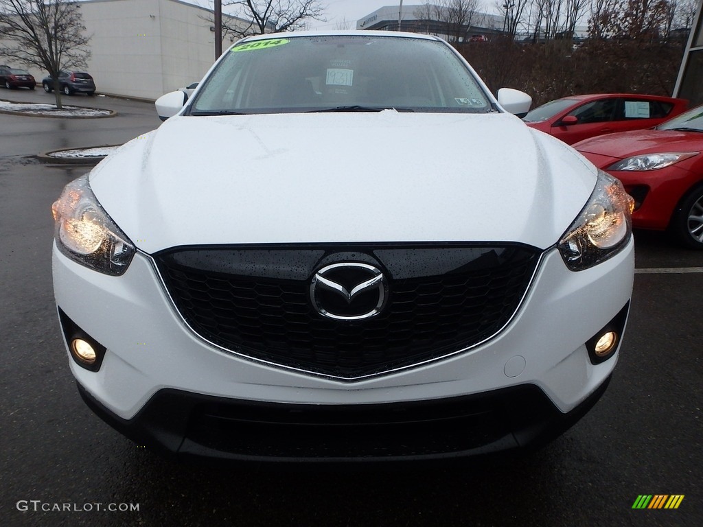 2014 CX-5 Touring AWD - Crystal White Pearl Mica / Black photo #7