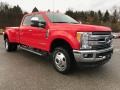 2017 Race Red Ford F350 Super Duty Lariat Crew Cab 4x4  photo #3