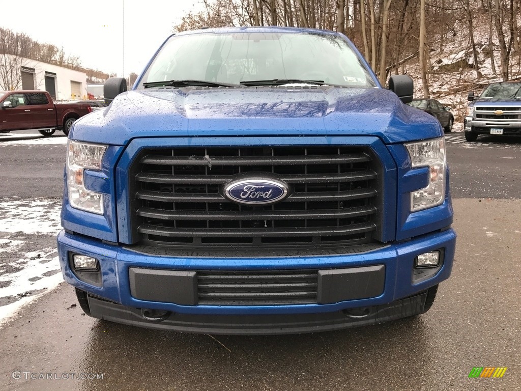 2017 F150 XL SuperCrew 4x4 - Lightning Blue / Black photo #2