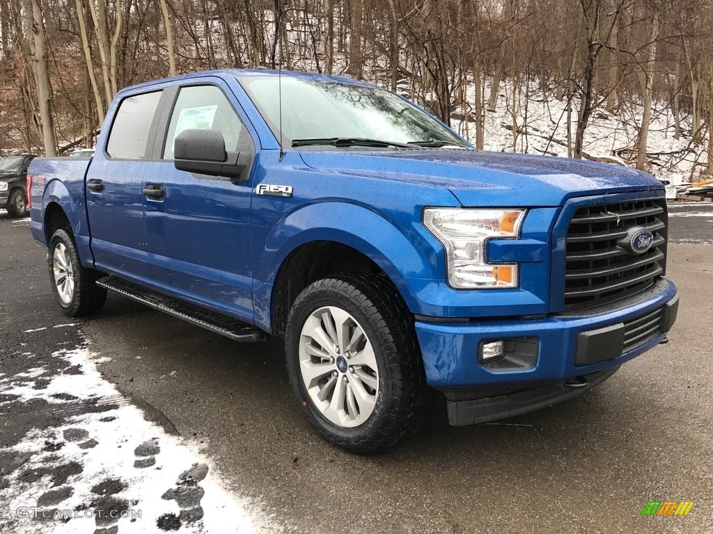 2017 F150 XL SuperCrew 4x4 - Lightning Blue / Black photo #3