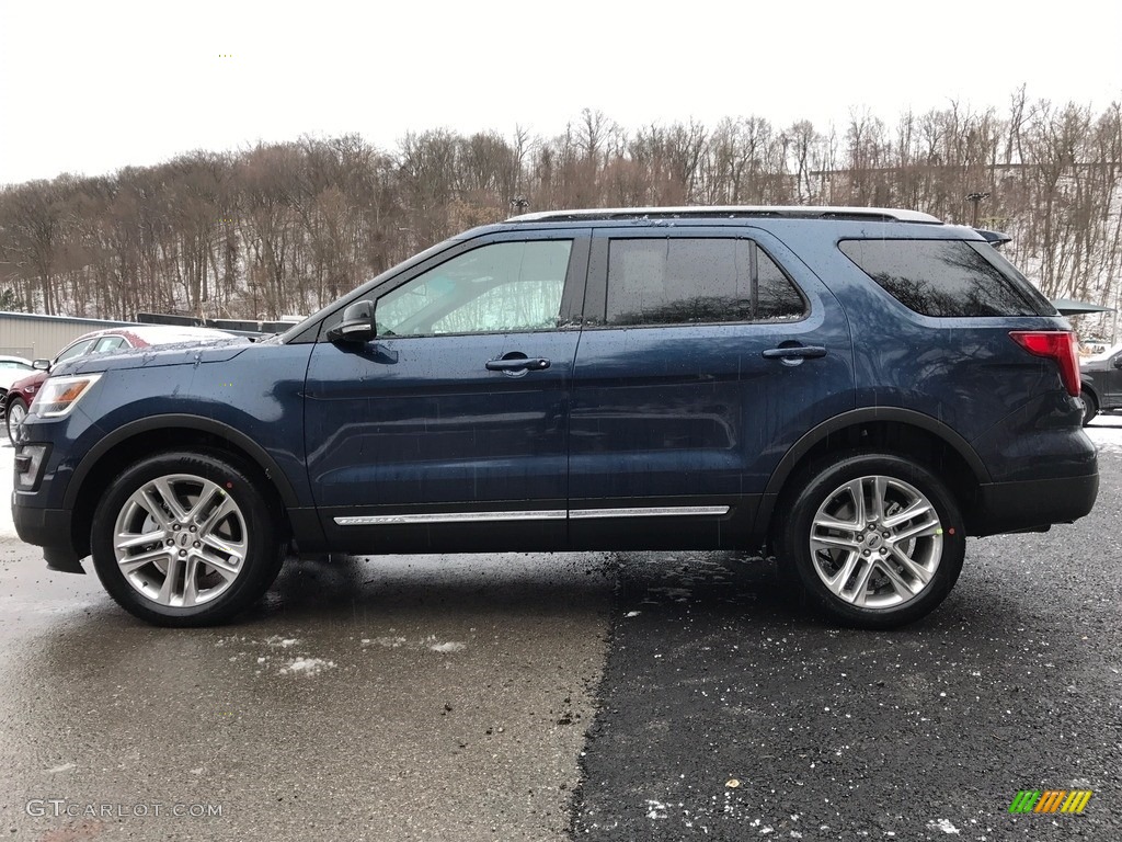 2017 Explorer XLT 4WD - Blue Jeans / Medium Light Camel photo #1