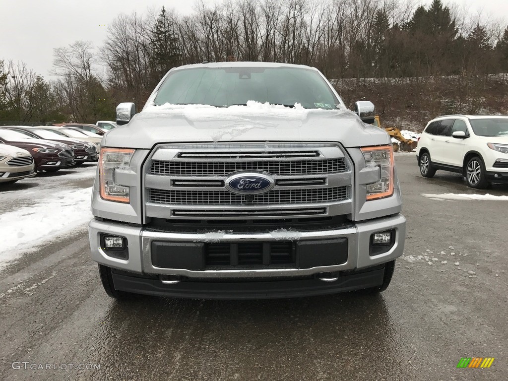 2017 F150 Platinum SuperCrew 4x4 - Ingot Silver / Black photo #2