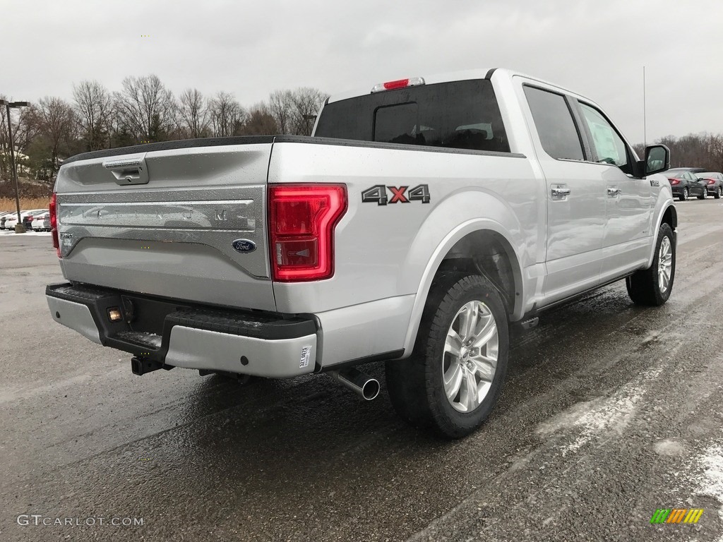 2017 F150 Platinum SuperCrew 4x4 - Ingot Silver / Black photo #6