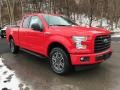 2017 Race Red Ford F150 XLT SuperCab 4x4  photo #3