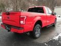 2017 Race Red Ford F150 XLT SuperCab 4x4  photo #5