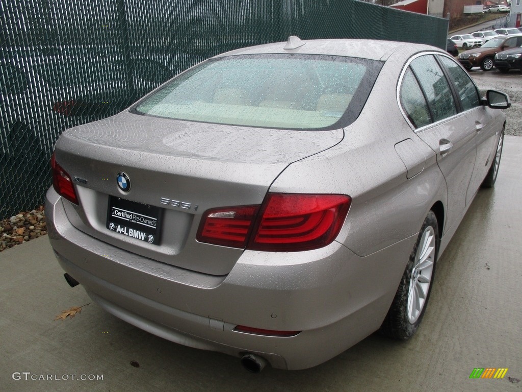 2013 5 Series 535i xDrive Sedan - Cashmere Silver Metallic / Venetian Beige photo #3