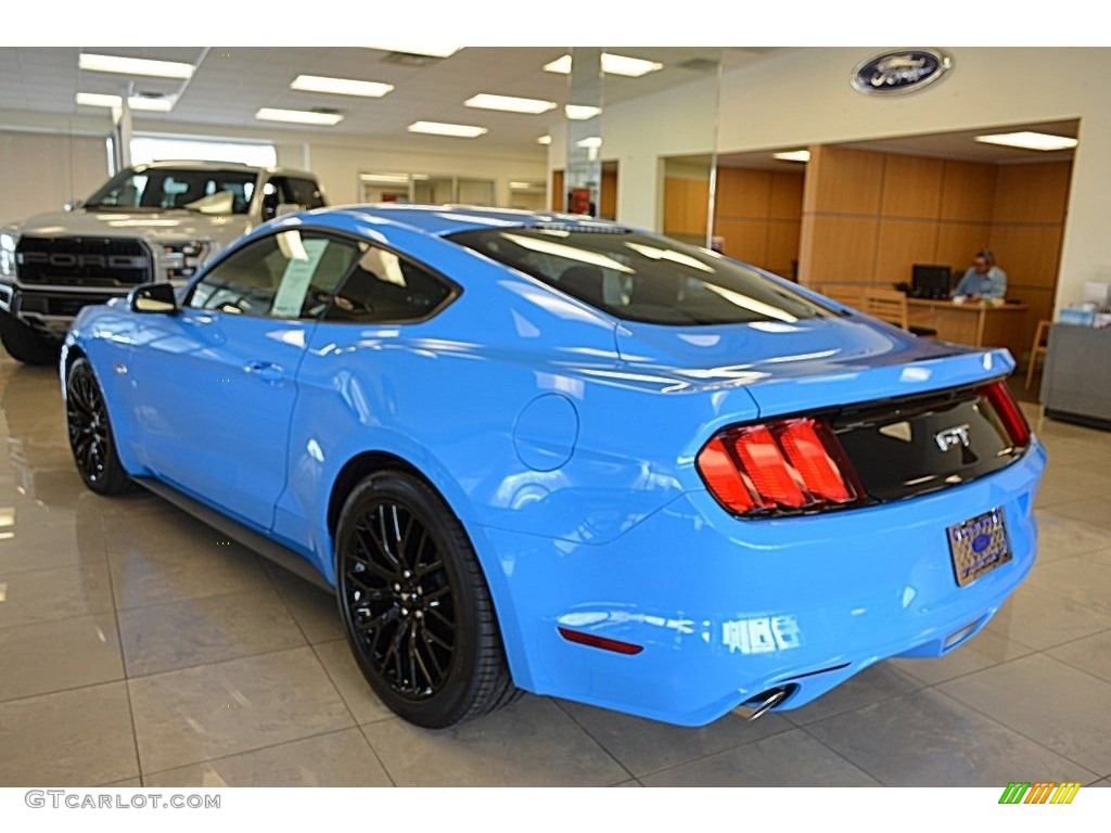 2017 Mustang GT Coupe - Grabber Blue / Ebony photo #14