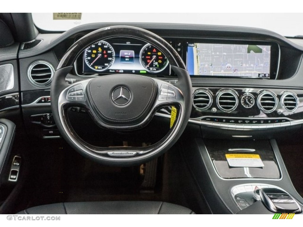 2017 Mercedes-Benz S 550e Plug-In Hybrid Black Dashboard Photo #118435843
