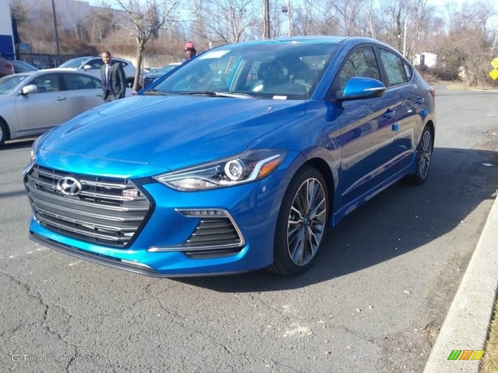 2017 Elantra Sport - Electric Blue / Black photo #1