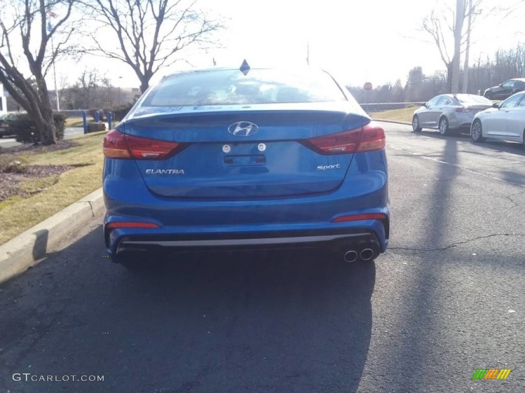 2017 Elantra Sport - Electric Blue / Black photo #2